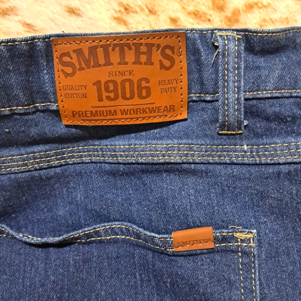 Smith's Lux Big & Tall 42X32 Workwear Men's Stretch Relaxed Fit Carpenter Jean
